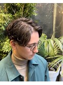ブリティッシュな毛流れパーマ。 20代/30代/ファッジ系