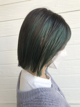 イーストハムヘッドショップ(EAST HAM head shop) デザインカラー/ハイライト/グリーン