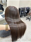 イメチェンハッシュカットフルバング似合わせレッドブラウン