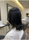 ブリーチで落ちる黒染めで一時的にトーンダウン【中西思実】
