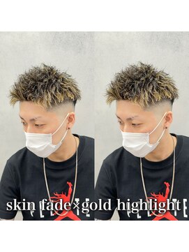 ルースト 心斎橋店(ROOST) スパイキーハイライトショート