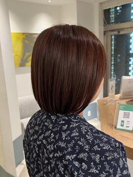 ローネス ギンザ(LONESS ginza) 秋カラーショコラピンクショコラブラウンボブカットピンクカラー