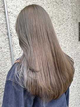 メゾンアクア 表参道(Maison ACQUA) ◎ブリーチなし透明感カラー暗めオリーブベージュアッシュ