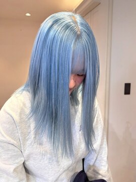 ベレーザ 渋谷(BELEZA) 13623艶髪ネイビーブルーブルーシルバーレイヤーブルーカラー