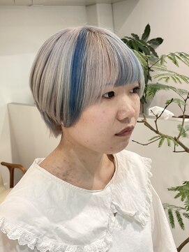 ミーム 原宿 表参道(meme) ◎ブロンドハイトーンカラーデザインカラーアンブレラカラー金髪