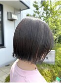 ラベンダーアッシュ×ミニボブ