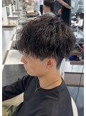 刈り上げマッシュ波巻き#刈り上げマッシュ#波巻きパーマ