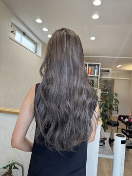 ヘアポップ(hair pop) ハイライト コントラストカラー ロング