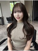 【顔まわりレイヤー×透明感ベージュ】
