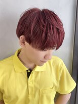 サロンドルテラ (Salon de Lutella)&nbsp;メンズブリーチ×レッドカラー