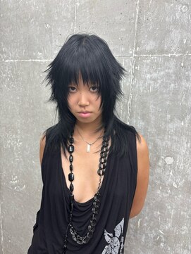 オーン(OOn) ブルーブラックシャギーウルフ