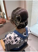 祭りヘアセット