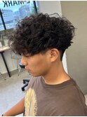 波巻きツイスパ/サーフカール/メンズ/men's/メンズサロン/眉毛