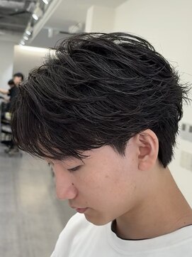 ビカムメンズヘアー 栄店(become men's hair) フェザーパーマ/フェザーショート/名古屋栄