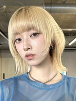 サンドイエナ 横浜店(sand yena)&nbsp;くびレイヤーボブルフネビージュ小顔ワンレンこなれミディ