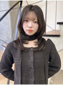 レイヤーカット オリーブベージュ カラー 韓国 髪質改善 仙台