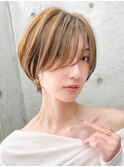 ショート/ショートボブ/顔周り/縮毛矯正/小顔/立川