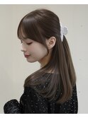 美髪レイヤー/グレージュ/アッシュグレージュ/顔周りカット