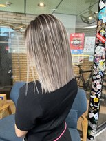 ラフ 難波店(LAFF)&nbsp;バレイヤージュ/シャドウルーツ/ハイライト/レイヤーカット