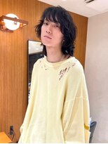 ヤイエ 青山店(yiye)&nbsp;センターパートニュアンスパーマワンカールパーマ韓国コンマヘア