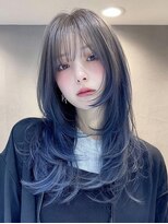 サロンドアイ(salon de i)&nbsp;デザインカラーレイヤー × ネイビーブルー
