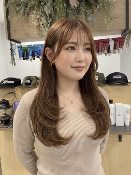 チオ(Chio) 【富山】ミルクティーベージュ×上品レイヤーセミロング
