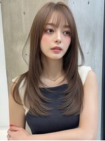 レア 銀座(Le'a)&nbsp;レイヤーカットハイレイヤー顔周りカット韓国風レイヤー髪質改善
