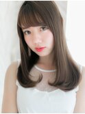『ROMA』愛されセミロング!美肌ブルージュ×うるさらストレート