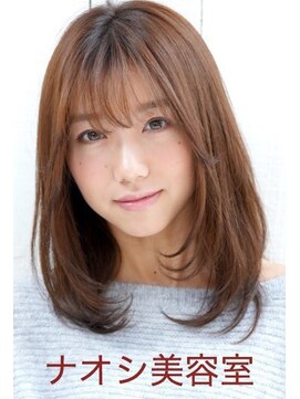ナオシ 田原台店(nao c) 【nao*c 田原台店】マロンベージュカラーのリラクシーミディヘア