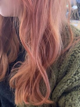 アクトゥス(AEQUITAS) ケアブリーチ×コーラルピンク