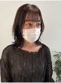 外ハネボブ　くびれミディ　顔まわりウルフ