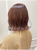 【おすすめ】ぷつっと外ハネボブ×ピンクバイオレット 銀座