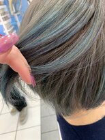 エクセル 横須賀モアーズ店(EXCEL) ターコイズブルー×紫ダブルハイライトカラー
