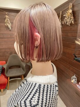 ジャム(Jam) 人気のミニボブ×ミルクティーカラー★中村大輔