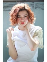 ラべリー 池袋(LOVELEY)&nbsp;ゆるパーマ　オレンジブラウン　【池袋】