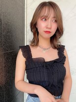 ヴィンスジオ 岐阜駅南(vince gio) 韓国スタイル/くびれヘア/レイヤー/ミディアムボブ