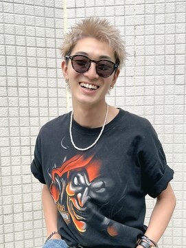 ヨー(Yoh-) 【スパイキーショート/阿部達哉】ブリーチ/メンズハイトーン