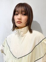 ミンクス 原宿店(MINX) 切りっぱなしボブエアリーロング美髪ピンクブラウン