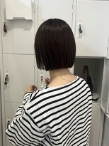 エイチ 梅田(H)&nbsp;クラゲヘアミディアムヘアオリーブグレージュミニボブミディアム