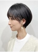 絶壁解消/ひし形/くびれ/大人ショートボブ/60代50代40代
