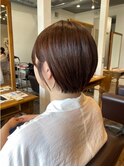 【艶髪】明るめチョコレート　ショートボブ