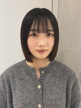 ヨーク(YOKE) 【YOKE】切りっぱなしボブ大人ボブ髪質改善顔周りカット前髪20代