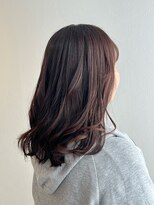 ランプヘアーデザイン(LAMP HAIR DESIGN)&nbsp;【堀田 奈穂】ゆる巻きミディアム/ラベンダーカラー/30代40代/