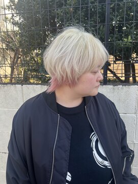 スロウ(slow) ホワイトブロンド×ミストピンク