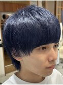 ネイビーブルー/ブルーブラック/2wayマッシュミニウルフ/眉毛