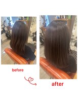 グリーンルーム(GREEN ROOM)&nbsp;【人気No.1】髪修復！ハリコシ艶カラー＆カットコース