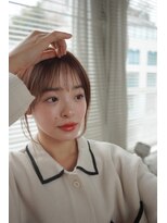 結んで可愛い顔まわり　 似合わせ顔周りカット顔まわりレイヤー