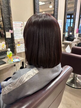 リファイン 羽村店 ボブ/大人可愛い/縮毛矯正/大人可愛い/小顔/トリートメント