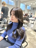 アクション 心斎橋店(ACTION)&nbsp;20代30代レイヤーカット韓国ヘア　顔まわりカットアッシュグレー