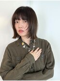 切りっぱなしボブ　シャギーボブ　レイヤーボブ　外ハネボブ
